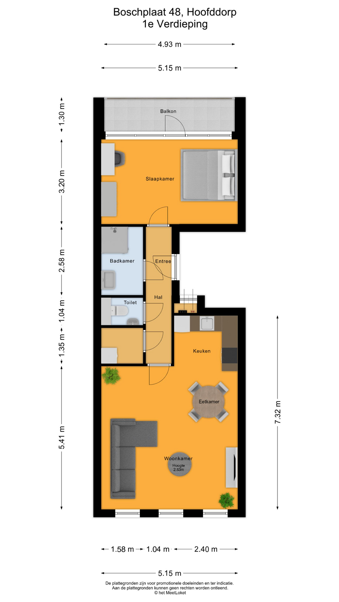 Boschplaat 48 , 2134 XW Hoofddorp map